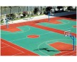 天津校園戶外籃球場施工、水泥基礎(chǔ)硅pu