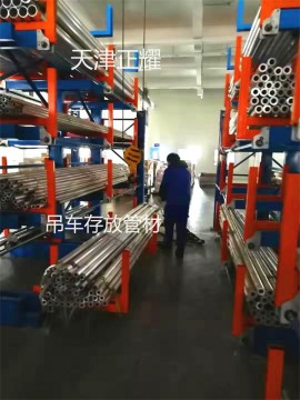 麗水存放管材的貨架 伸縮懸臂式設(shè)計(jì) 鋼管貨架圖片