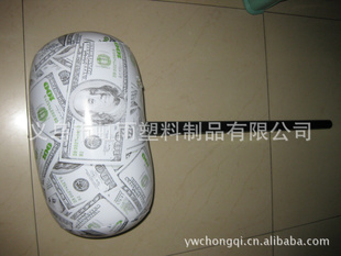 供應(yīng)帶柄充氣錘（圖）美元圖案 pvc充氣玩具 充氣棒系列
